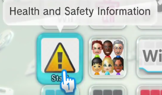 WiiU 自带的 Health and Safety Information 程序